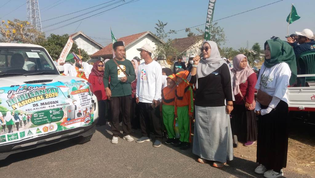 Semarak Hari Santri 2026, Camat Kaliori Buka dan Ikuti Jalan Santai di Desa Maguan
