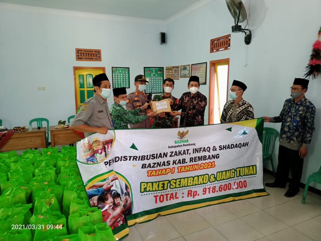 PENDISTRIBUSIAN BAZNAS KAB.REMBANG KE KEC.KALIORI